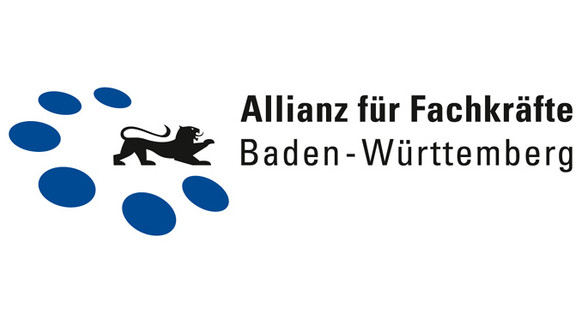 Das Wort-Bild-Logo der Allianz für Fachkräfte Baden-Württemberg