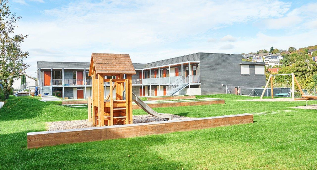 Die Kindertagesstätte im Ortskern von Eisingen (Bild: Gemeinde Eisingen)