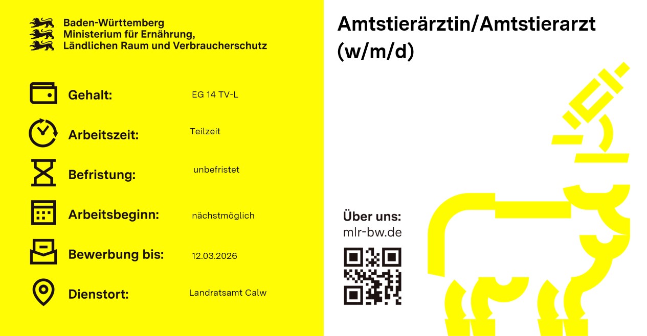  Amtstierärztin/Amtstierarzt (w/m/d)