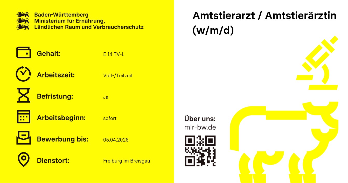  Amtstierärztin / Amtstierarzt (w/m/d)