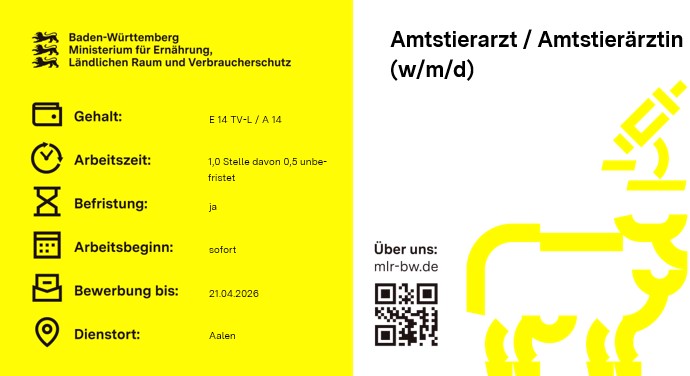  Amtstierärztin / Amtstierarzt (w/m/d)