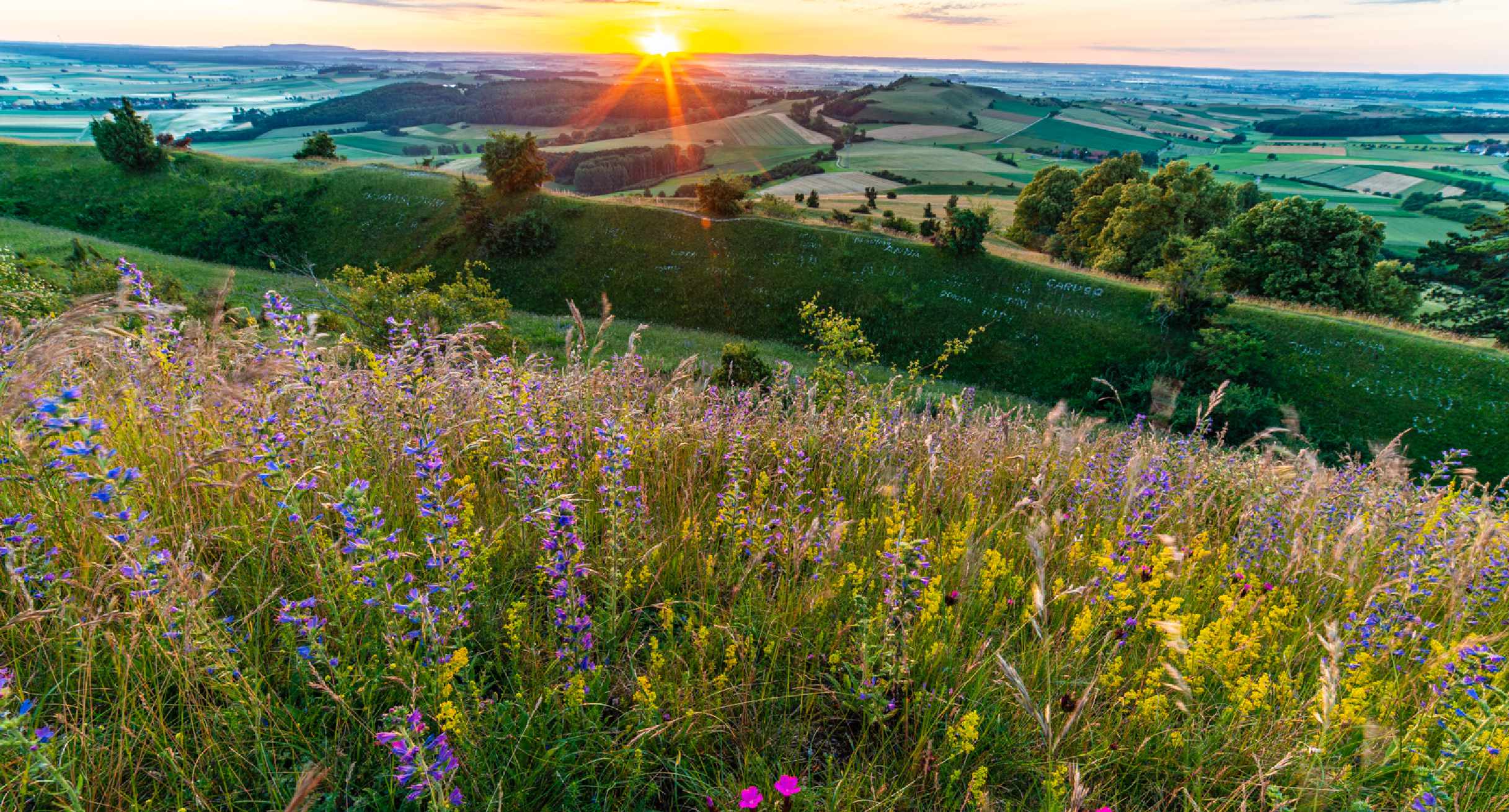 Sonnenaufgang über dem Ries, Ipf, Bopfingen, Ostalbkreis
