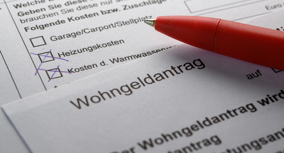 Antrag auf Wohngeldantrag