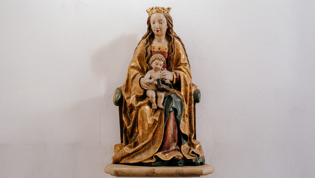 Die &bdquo;Ulmer Madonna&ldquo; in der Pfarrkirche St. Peter und Paul in Laiz
