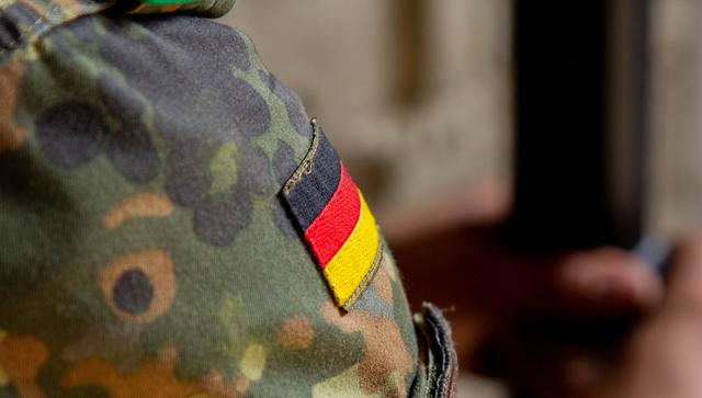 Bundeswehrjacke eines deutschen Soldaten