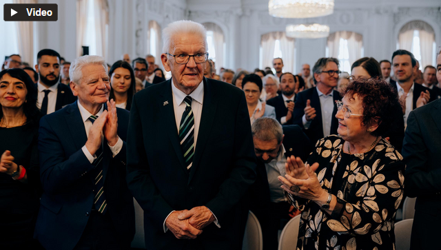 Stehender Applaus f&uuml;r Ministerpr&auml;sident Winfried Kretschmann