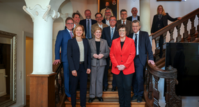 Spitzengespräch zur grenzüberschreitenden Zusammenarbeit bei Fragen der Raumplanung mit Vertretern aus Baden-Württemberg, Frankreich und der Schweiz in Rheinfelden.