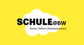 Grafik mit dem Schriftzug Schule@BW - lernen - lehren - kommunizieren